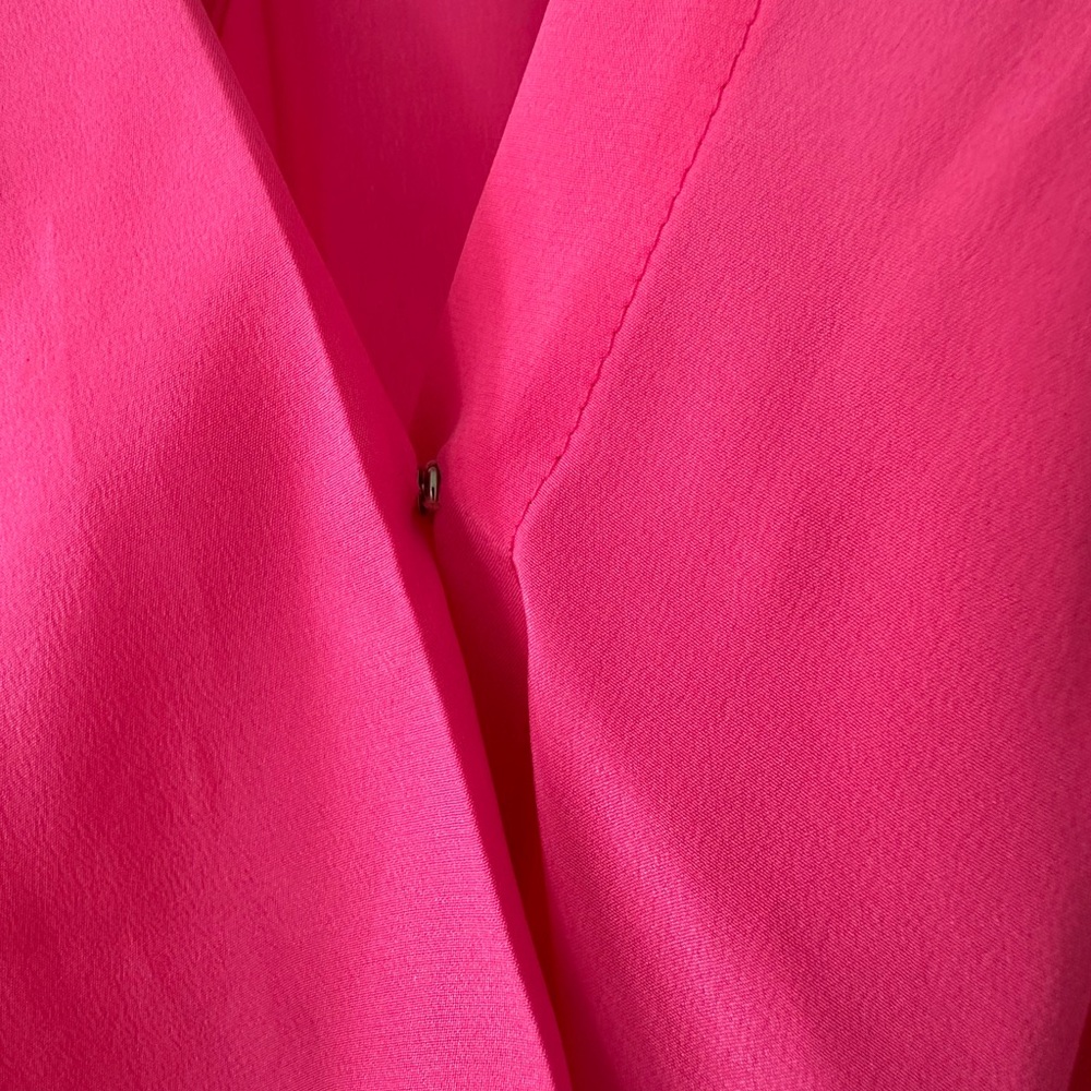 Amanda Uprichard Hot Pink Silk Strappy Camisole Racerback Blouse, Size S - Picture 4 of 7